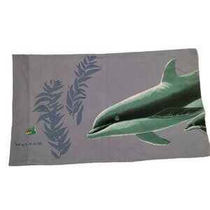 Robert Wyland Dolphin Whale Pillowcase Dan River Single Standard Vintage Ocean